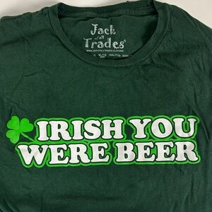 Jack of All Trades Irish Green Graphic Tee - Size XL